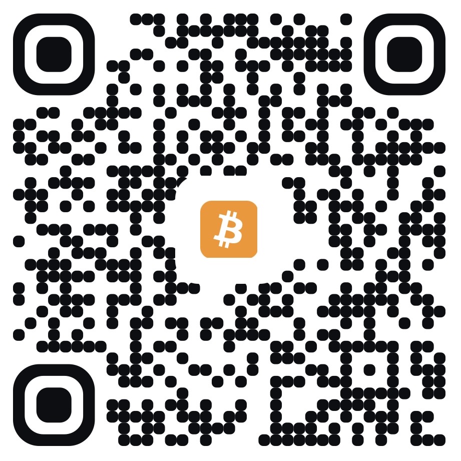 Bitcoin payment QR code, scan to pay in Bitcoin